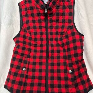 Red and Black Checkered Vest